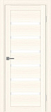 Дверь Эко 507.12 ясень светлый, lacobel белый