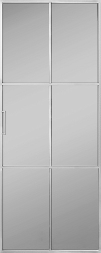 Перегородка Alum №7 хром, сатинат графит