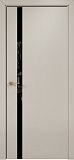 Дверь Оникс Престиж 1 эмаль латте, триплекс черный