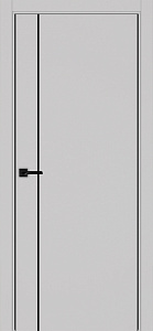 Недавно просмотренные - Дверь Эко 204 пепельный молдинг SB, кромка AL черная SB с 2-х сторон, глухая