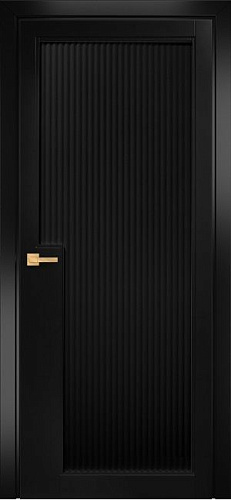 Дверь Оникс Лигнум эмаль черная по МДФ, глухая