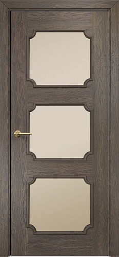 Дверь Оникс Валенсия дуб античный, сатинат бронза