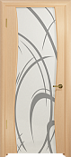 Схожие товары - Дверь Арт Деко Вэла беленый дуб, триплекс белый с рисунком