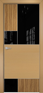 Недавно просмотренные - Дверь Оникс New York зебрано/анегри, глухая с вставкой лакобель RAL 9005