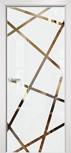 Недавно просмотренные - Дверь Оникс Арт, лакобель белый RAL0333 зеркало №5