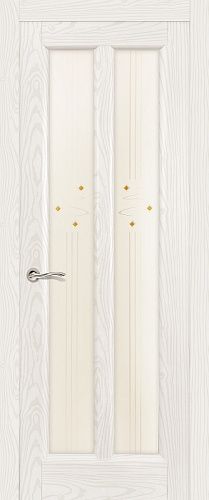 Дверь Ситидорс Крит ясень белый, остекленная