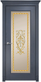 Недавно просмотренные - Дверь Оникс Италия 1 дуб графит, сатинат бронза заливной витраж №3