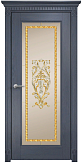 Схожие товары - Дверь Оникс Италия 1 дуб графит, сатинат бронза заливной витраж №3
