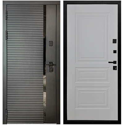 Входная дверь Матадор MXМ-6 антрацит софт/панель Миранда, силк маус