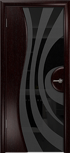 Недавно просмотренные - Дверь Арт Деко Ветра-1 венге, триплекс черный  с рисунком