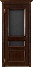 Недавно просмотренные - Дверь ДР массив дуба Афродита античный орех, стекло мателюкс с гравировкой