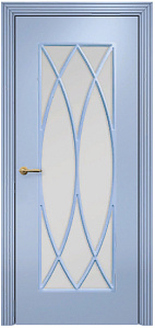 Недавно просмотренные - Дверь Оникс Турин фрезерованная эмаль голубая, сатинато с решеткой №6