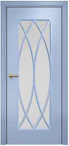 Недавно просмотренные - Дверь Оникс Турин фрезерованная эмаль голубая, сатинато с решеткой №6