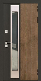 Недавно просмотренные - Входная дверь Bomond Фолио Термо орех американский, патина черная/Фолио белая шагрень