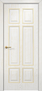 Недавно просмотренные - Дверь Оникс Гранд фрезерованная, эмаль белая патина золото, глухая