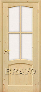 Недавно просмотренные - Дверь Браво массив сосны Мечта, сорт "А", филенка 4 мм, стекло Хрусталик