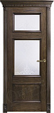 Дверь Оникс Прованс дуб коньячный, контурный витраж №1