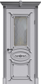 Недавно просмотренные - Дверь ИУ Эмаль Классика Александрия эмаль белая патина серебро, стекло фотопечать 2