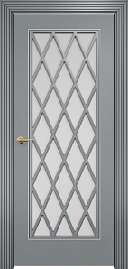 Недавно просмотренные - Дверь Оникс Турин фрезерованная эмаль RAL 7040, сатинато с решеткой №4