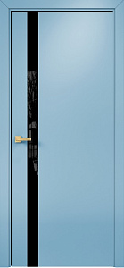Недавно просмотренные - Дверь Оникс Верона 1 эмаль голубая, триплекс черный