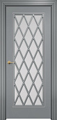 Схожие товары - Дверь Оникс Турин фрезерованная эмаль RAL 7040, сатинато с решеткой №4