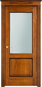 Недавно просмотренные - Дверь ПМЦ массив дуба Д13 медовый с патиной орех, стекло фацет