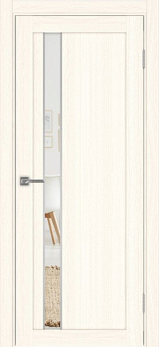 Дверь Эко 528.121 АПП ясень светлый молдинг SC, зеркало