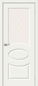 Недавно просмотренные - Дверь Скинни-21 эмаль Whitey, сатинато белое художественное "White Сrystal"