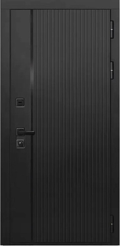 Входная дверь Bomond 45 черный кварц/панель на выбор