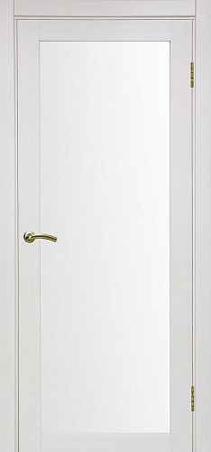 Дверь Эко 501.2 ясень серебристый, сатинат