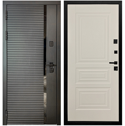 Входная дверь Матадор MXМ-6 антрацит софт/панель Миранда, софт шампань