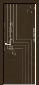 Недавно просмотренные - Дверь Оникс Арт, лакобель коричневый RAL 8028, пескоструй №1