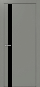 Недавно просмотренные - Дверь Эко 211 серый, кромка AL хром SC с 4-х сторон, lacobel черный