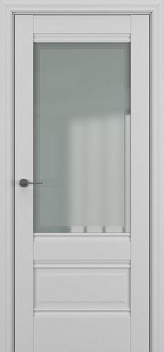 Дверь Z Турин В4 экошпон серый, сатинат