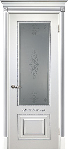 Недавно просмотренные - Дверь Текона эмаль Smalta 04 белый RAL 9003 патина серебро, остекленная