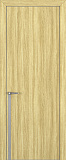 Дверь Z K21 toppan дуб натуральный, ALU кромка хром, молдинг серебро, глухая