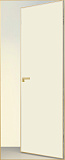 Дверь скрытая ИУ-42 AL gold с 4-х сторон, эмаль белый жемчуг, revers 2,21 м