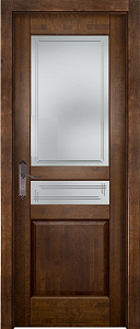 Недавно просмотренные - Дверь ПМЦ массив ольхи микс ОЛ85 бренди, стекло матовое 85/4