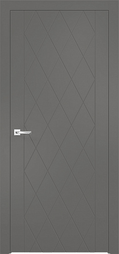 Дверь V Лоярд эмалит Севилья 10 софт графит, глухая