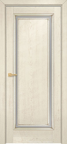 Дверь Оникс Бристоль 1 эмаль слоновая кость патина коричневая