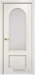 Недавно просмотренные - Дверь Оникс Арка эмаль белая с золотой патиной, сатинат