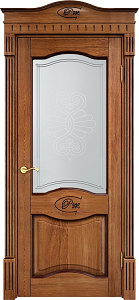 Недавно просмотренные - Дверь ПМЦ массив дуба Д3 орех 10% с патиной, стекло 3-1