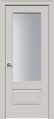 Дверь Делт-2с эмаль латте, сатинат