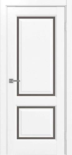 Дверь Эко Neo 602С.2121 белый снежный, сатинат бронза