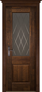 Недавно просмотренные - Дверь Ока массив дуба DSW сращенные ламели Классик №2 античный орех, стекло графит с фрезеровкой