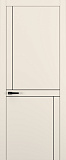Дверь Z K20 полипропилен крем, молдинг черный, глухая