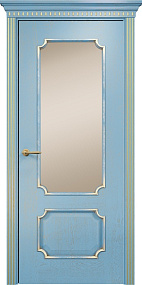 Недавно просмотренные - Дверь Оникс Палермо эмаль голубая патина золото, сатинат