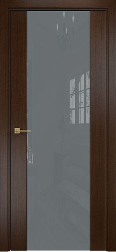 Дверь Оникс Парма 1 венге, глухая лакобель RAL 7040