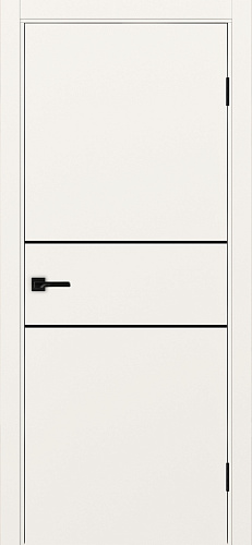 Дверь Эко 203 бежевый молдинг SB, кромка ABS, глухая