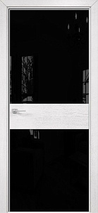 Недавно просмотренные - Дверь Оникс Соло 2 эмаль белая патина серебро, глухая, Lacobel RAL 9005